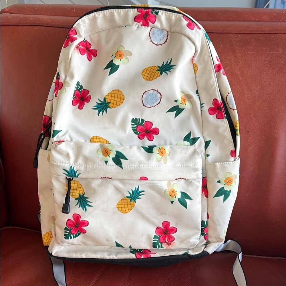 Floral Pineapple Backpack